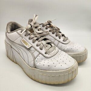 PUMA Cali "Triple White” Heels Sneaker Size 6